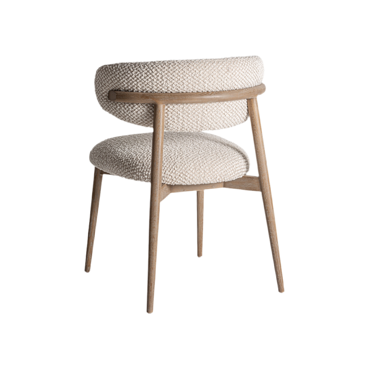 SILLA madera de fresno / tejido bouclé