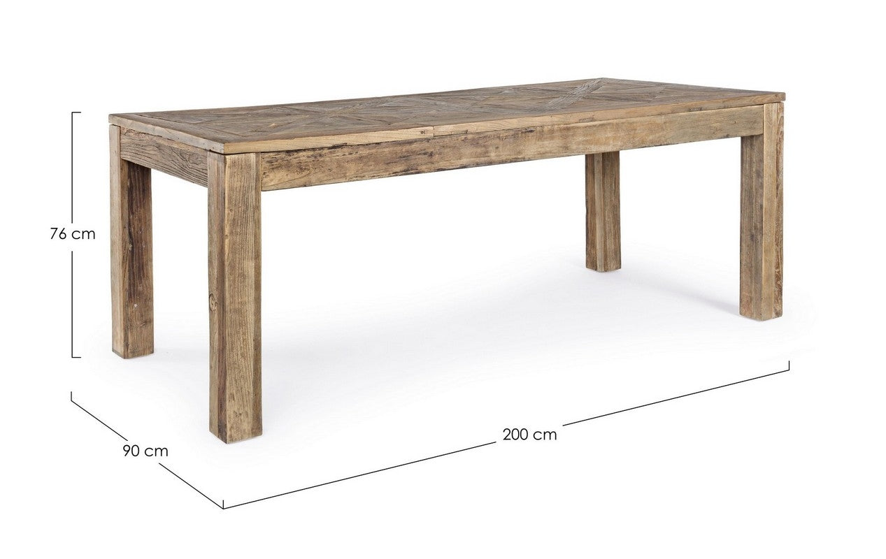 Mesa comedor madera de olmo 200cm