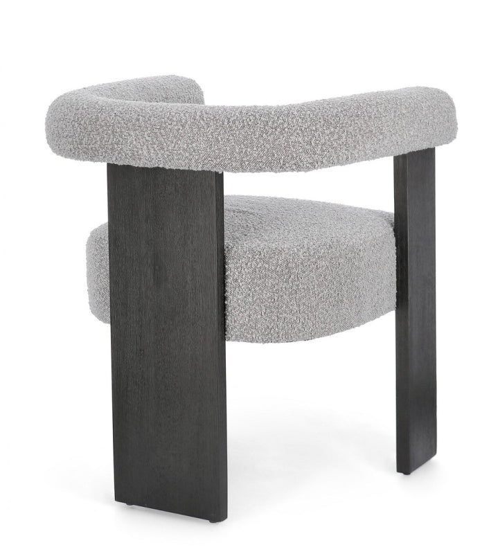 SILLA TEJIDO BOUCLÉ / RUBBERWOOD