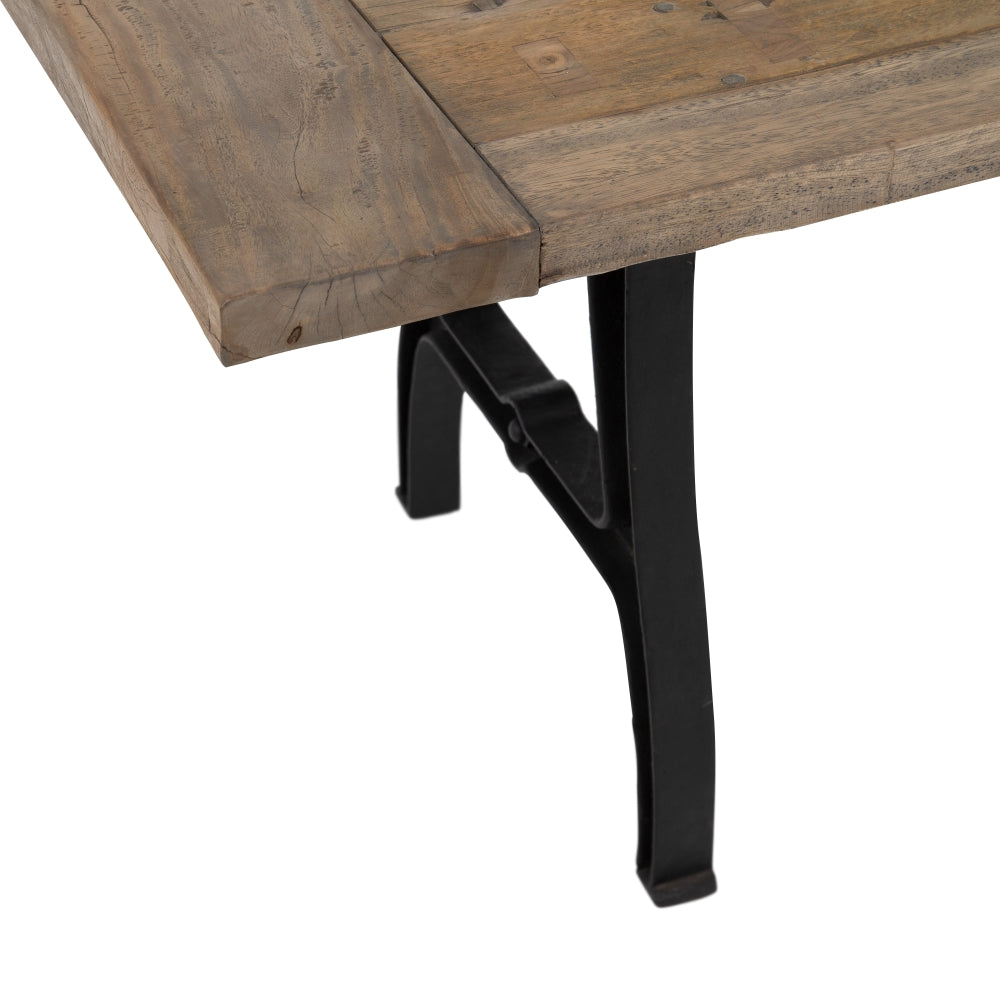MESA COMEDOR NATURAL-NEGRO