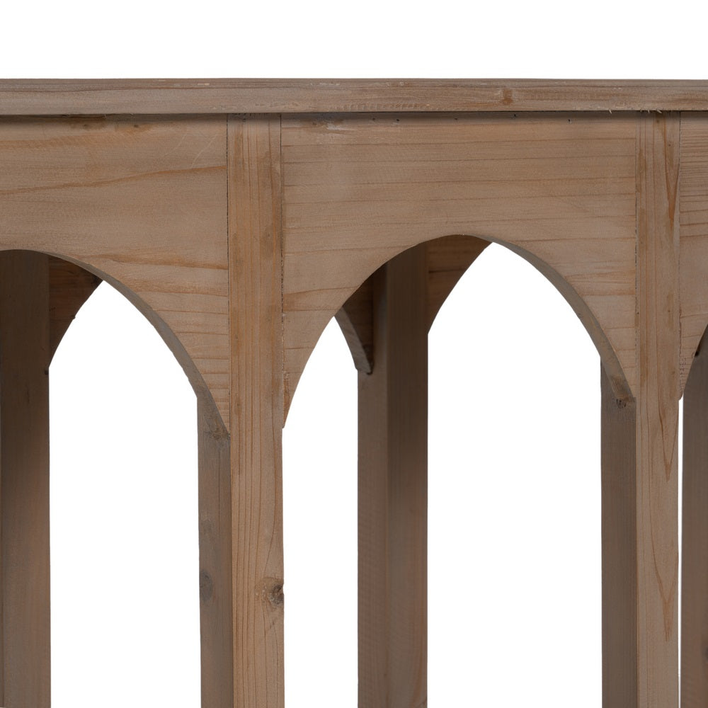CONSOLA NATURAL MADERA DE PINO