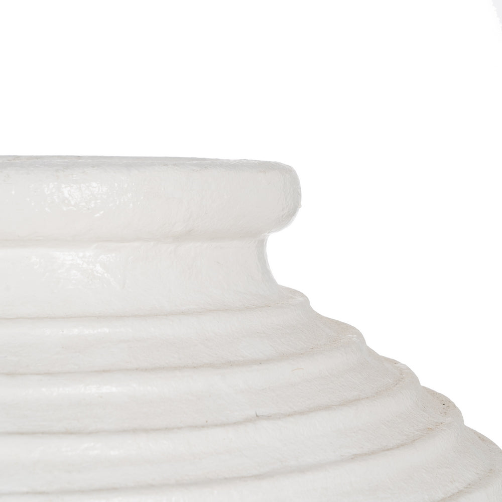 ÁNFORA BLANCA DE FIBRA DE CEMENTO