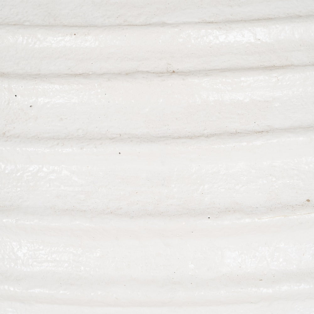 ÁNFORA BLANCA DE FIBRA DE CEMENTO