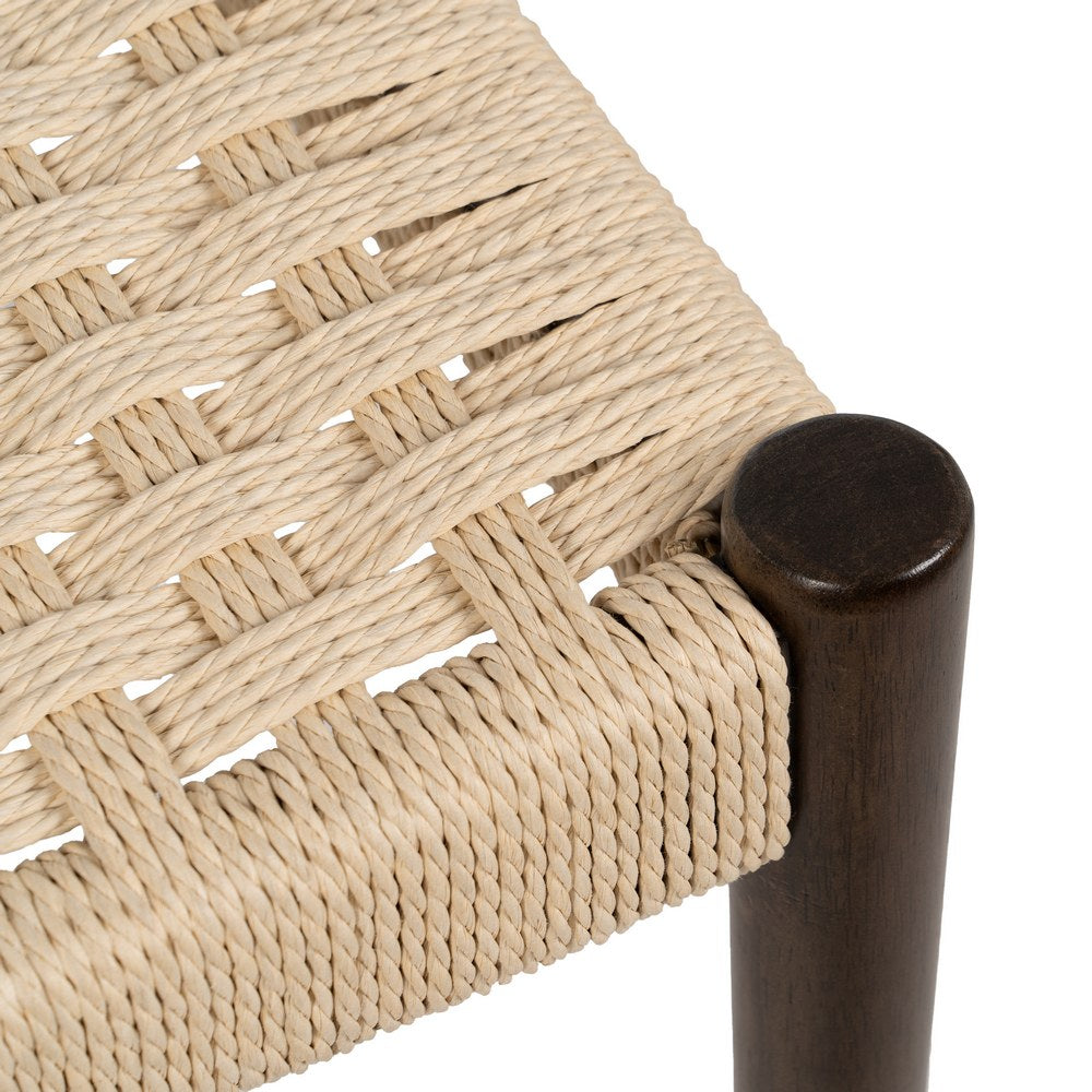 SILLA MADERA DE CAUCHO / FIBRA