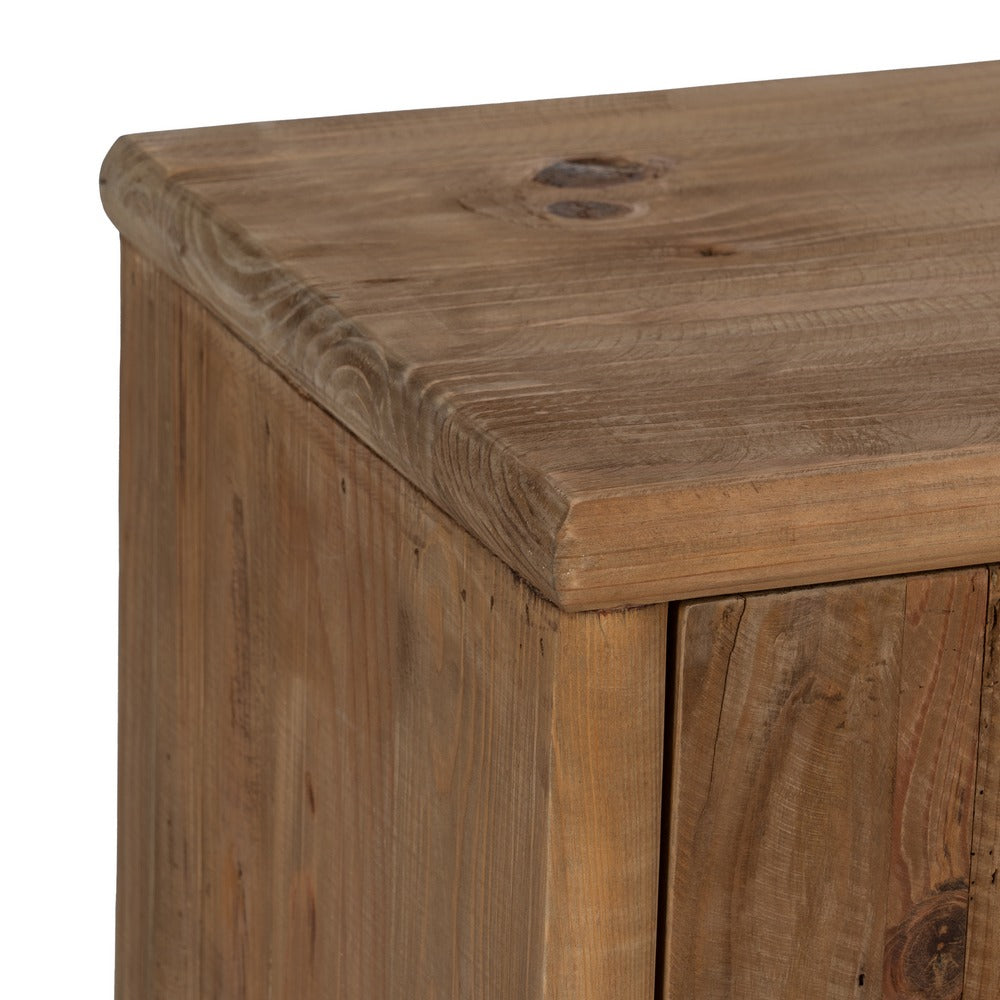 Aparador de madera de pino reciclada natural