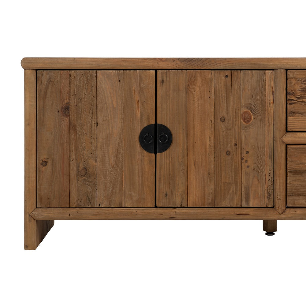 Aparador de madera de pino reciclada natural