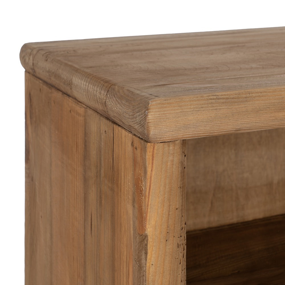 Armario de madera de pino reciclada natural