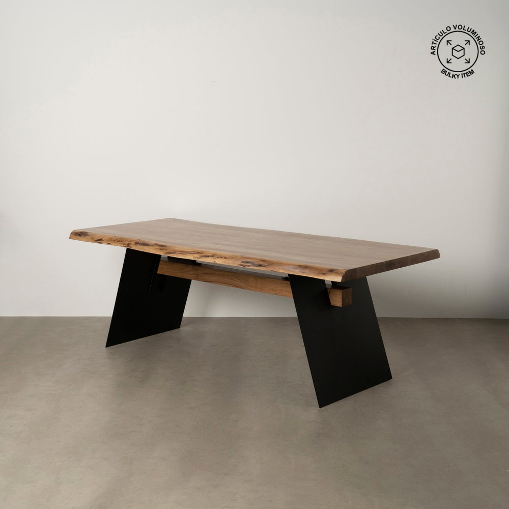 MESA COMEDOR MADERA DE ACACIA / HIERR0 220CM