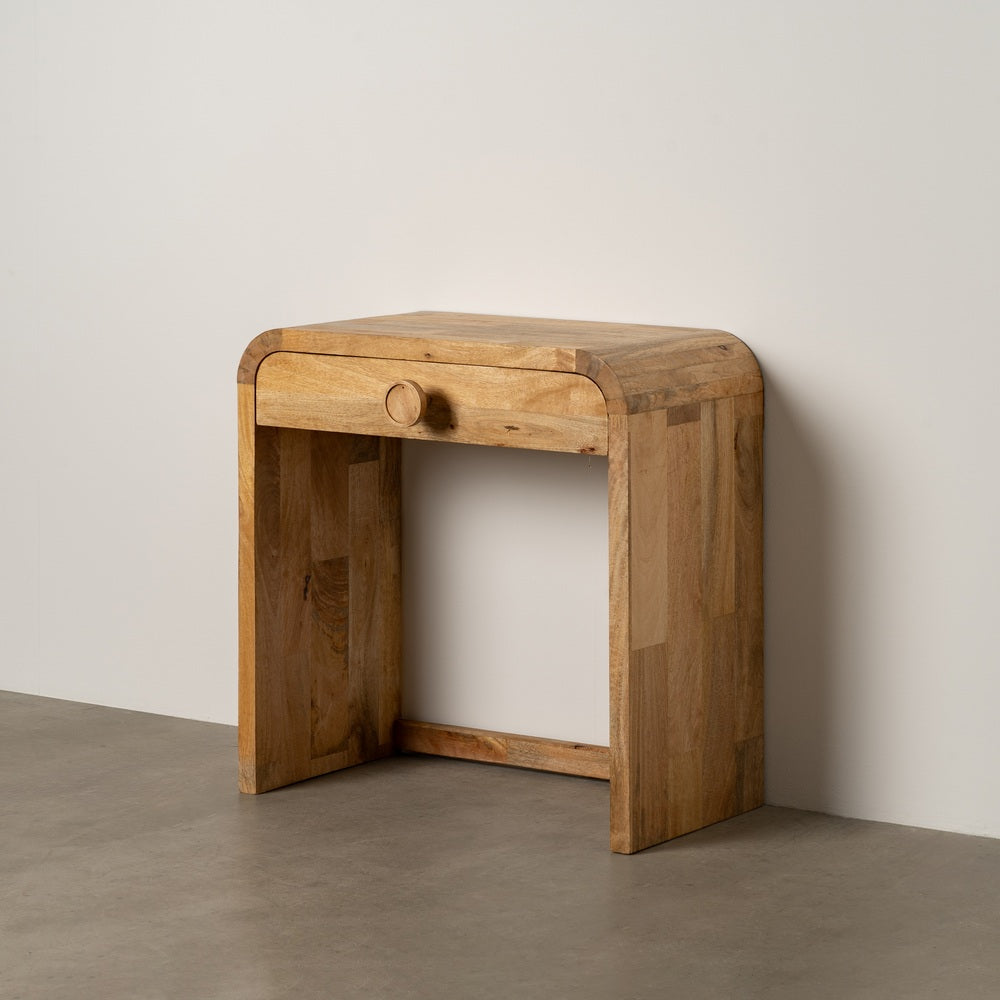 Consola Natural en Madera de Mango