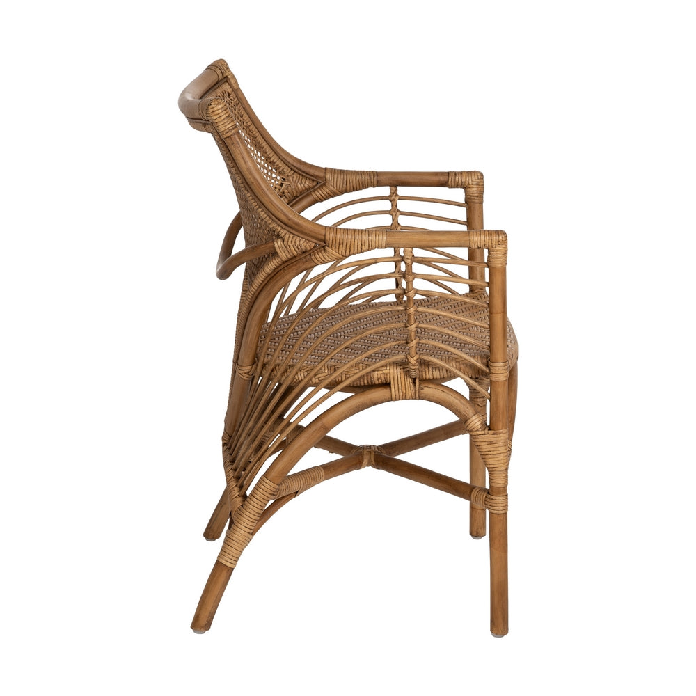 SILLÓN MARRÓN RATÁN