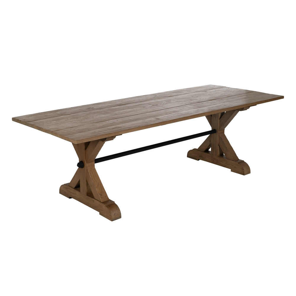 Mesa de comedor de roble recuperado