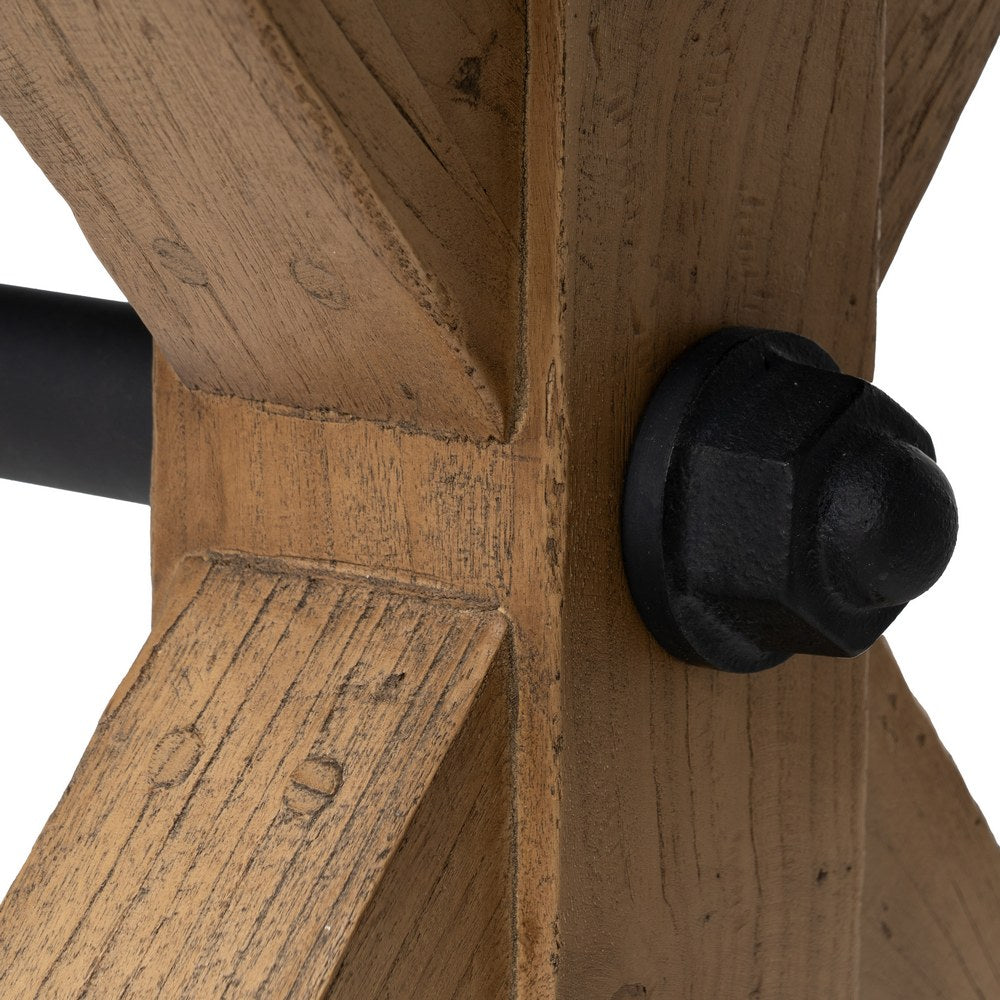 Mesa de comedor de roble recuperado