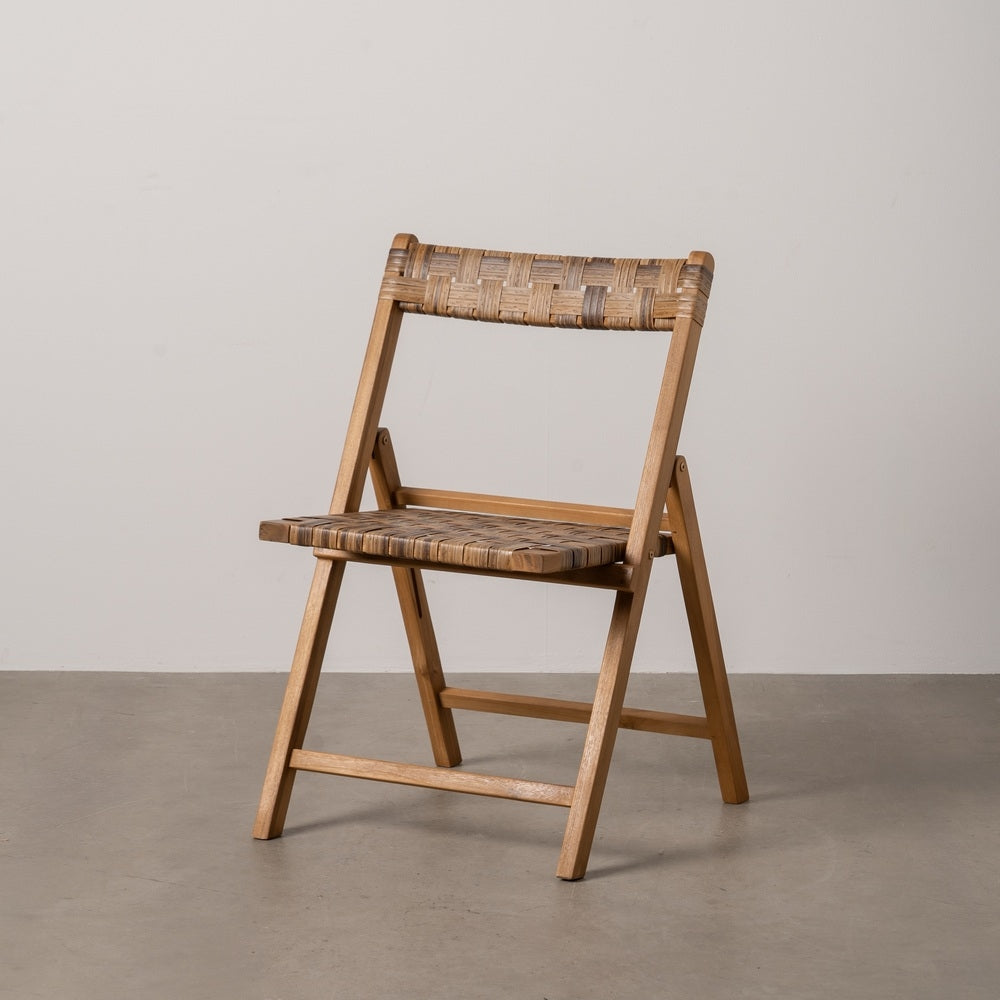 SILLA PLEGABLE NATURAL MADERA
