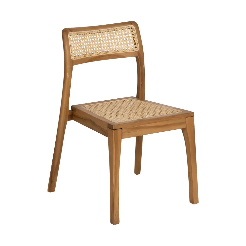 Silla de Madera y Ratán Natura