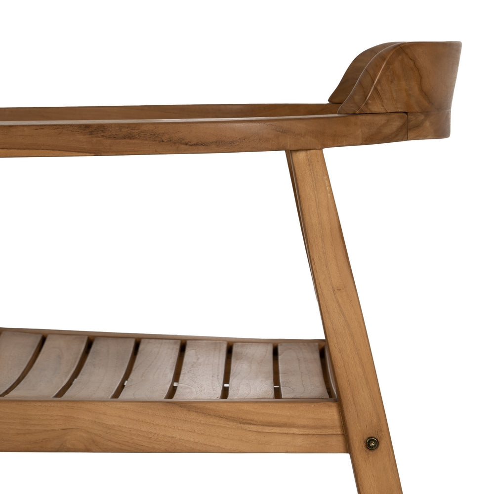 SILLA MADERA TECA.