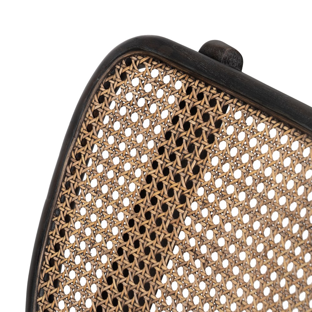 SILLÓN NEGRO RATÁN/MADERA