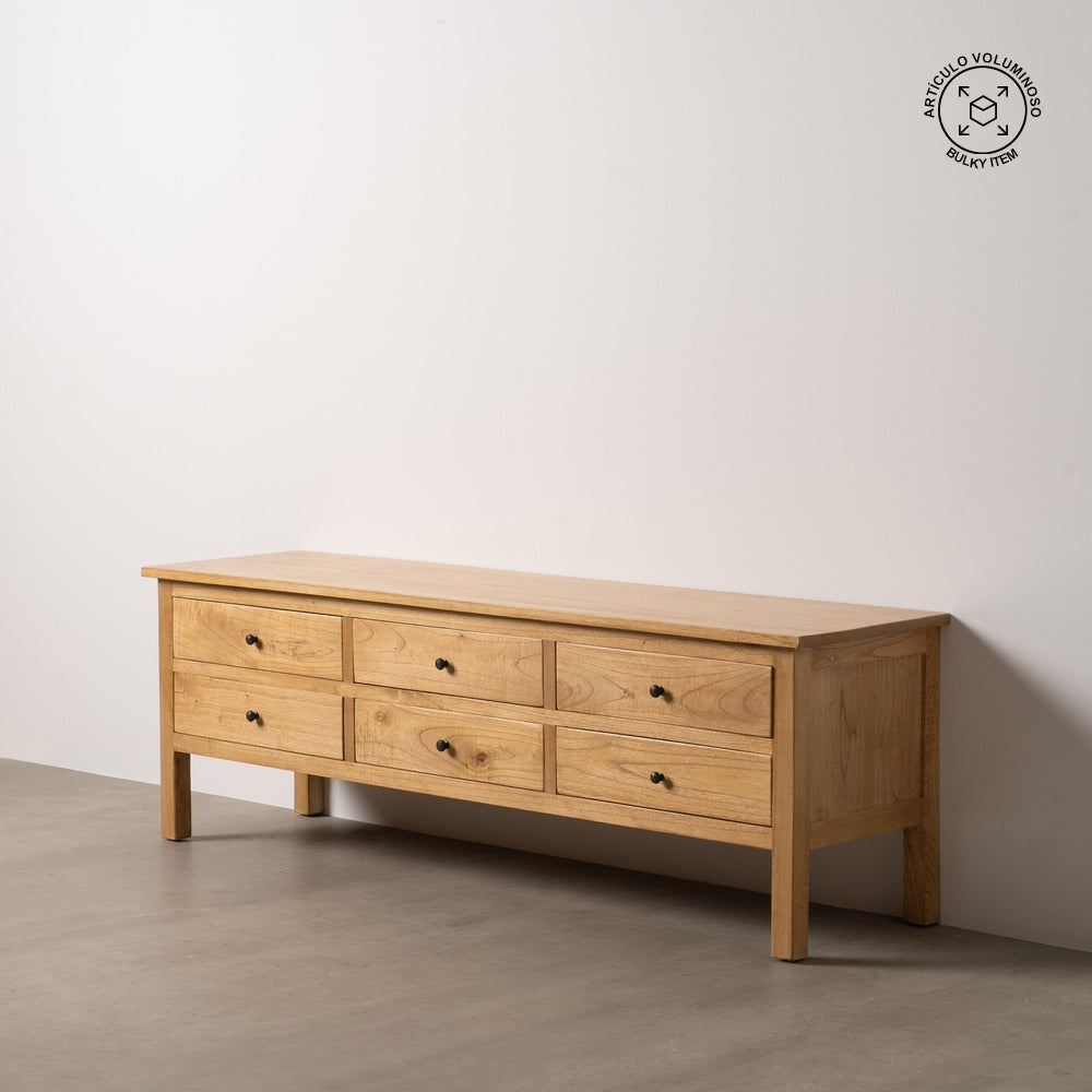 MUEBLE TV MADERA NATURAL MINDI