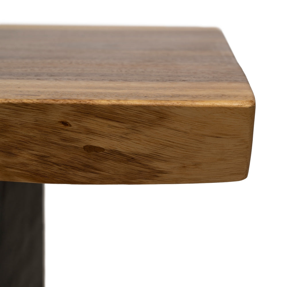 MESA CENTRO NATURAL MADERA-HIERRO