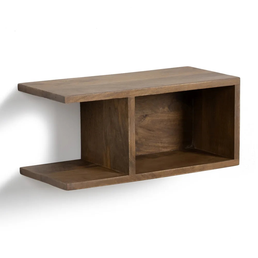 Mesita flotante de madera de mango