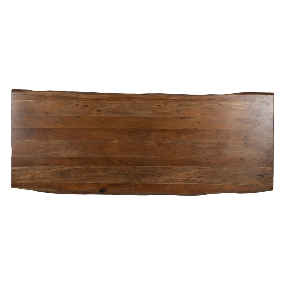 MESA COMEDOR MARRÓN MADERA DE ACACIA