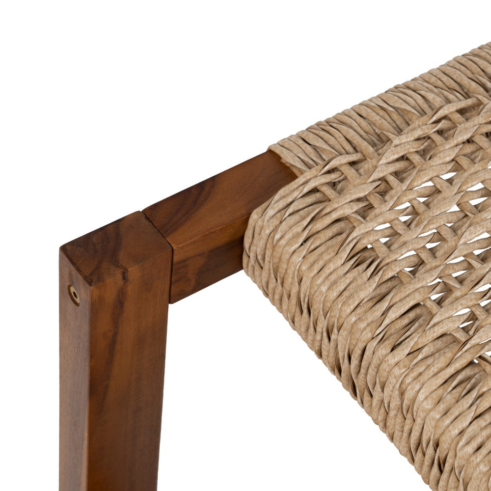 Banqueta Natural de Madera de Teca