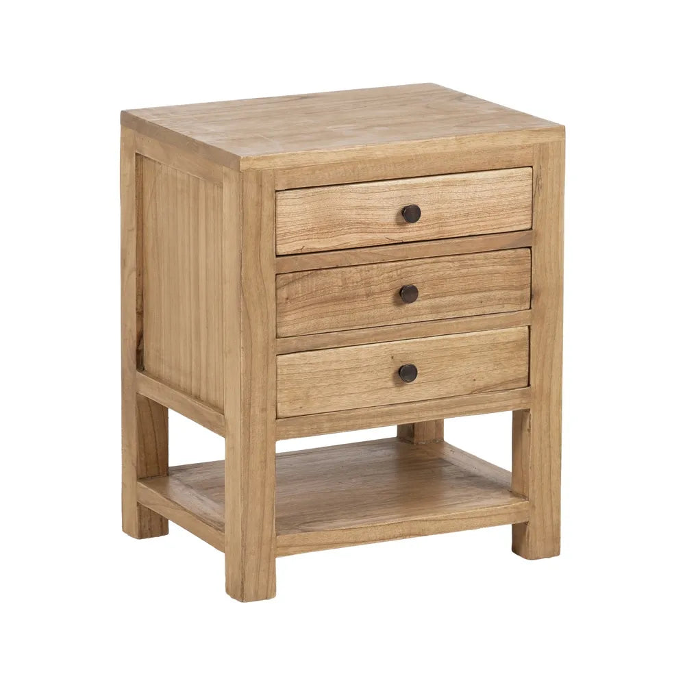 Mesita Natural de Madera de Mindi