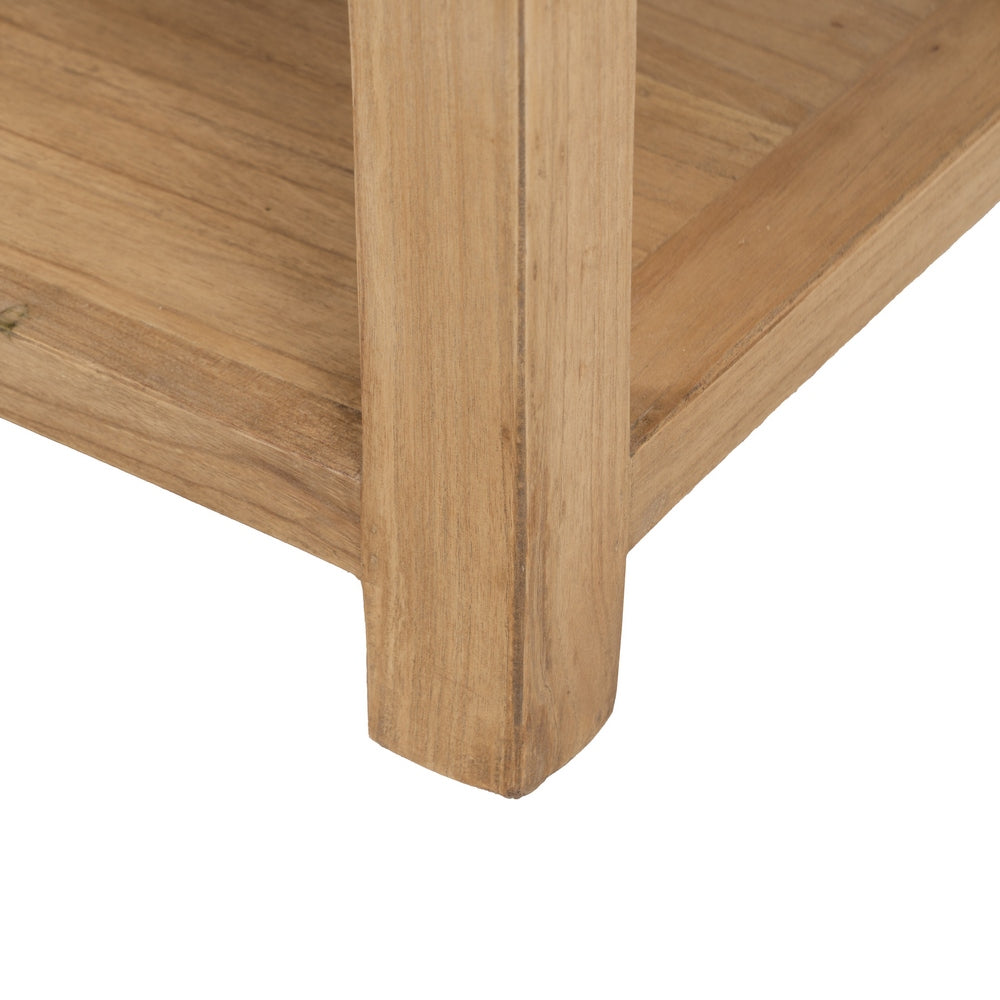 Mesita de noche de madera con 3 cajones