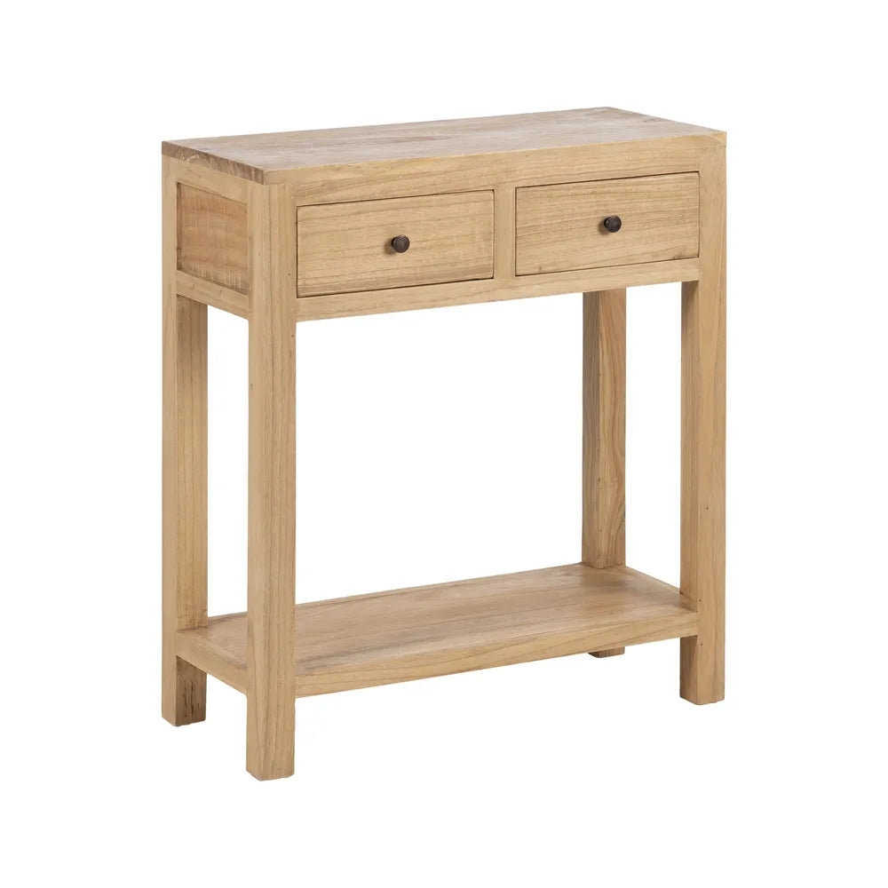 Consola Natural de Madera de Mindi