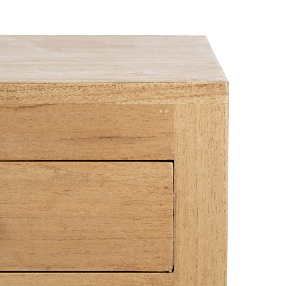 Mueble Auxiliar Natural de Madera de Mindi