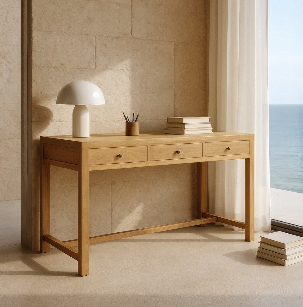 Mueble Auxiliar Natural de Madera de Mindi