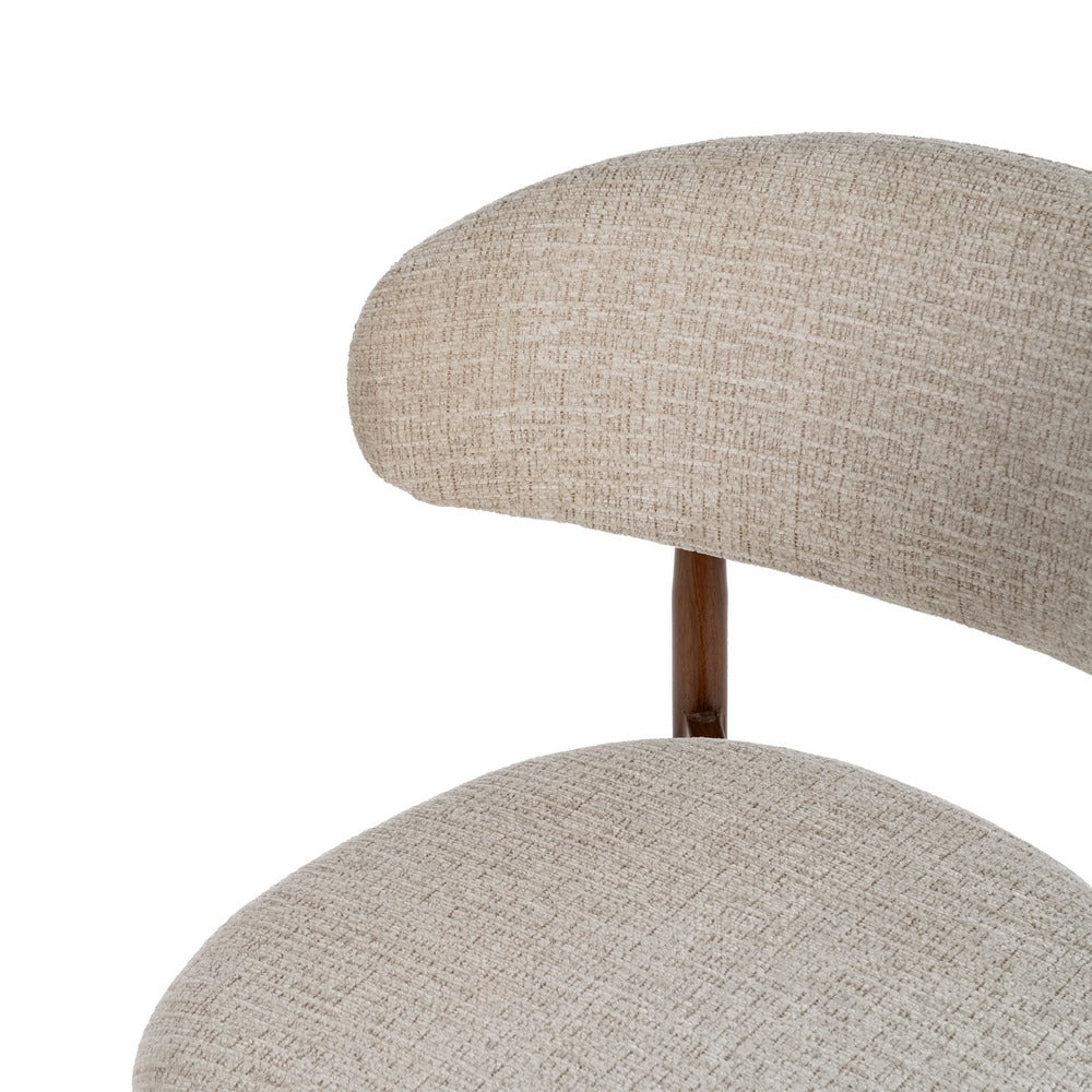 TABURETE 75CM BEIGE TEJIDO-METAL