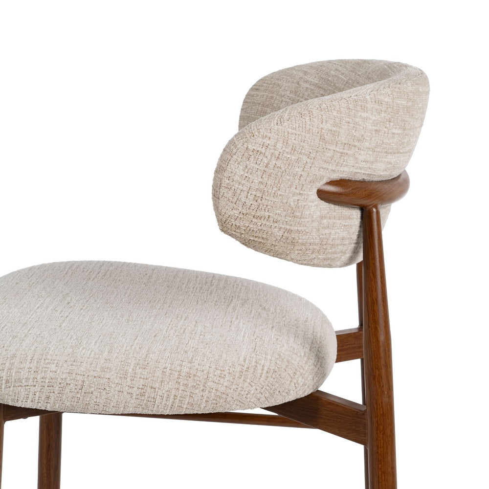 TABURETE 75CM BEIGE TEJIDO-METAL