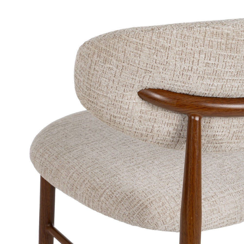 TABURETE 75CM BEIGE TEJIDO-METAL