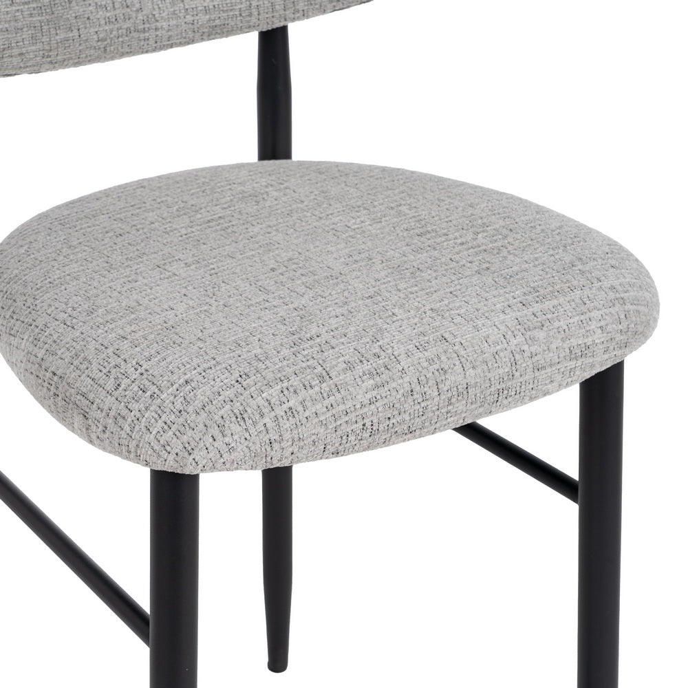 TABURETE GRIS TEJIDO METAL