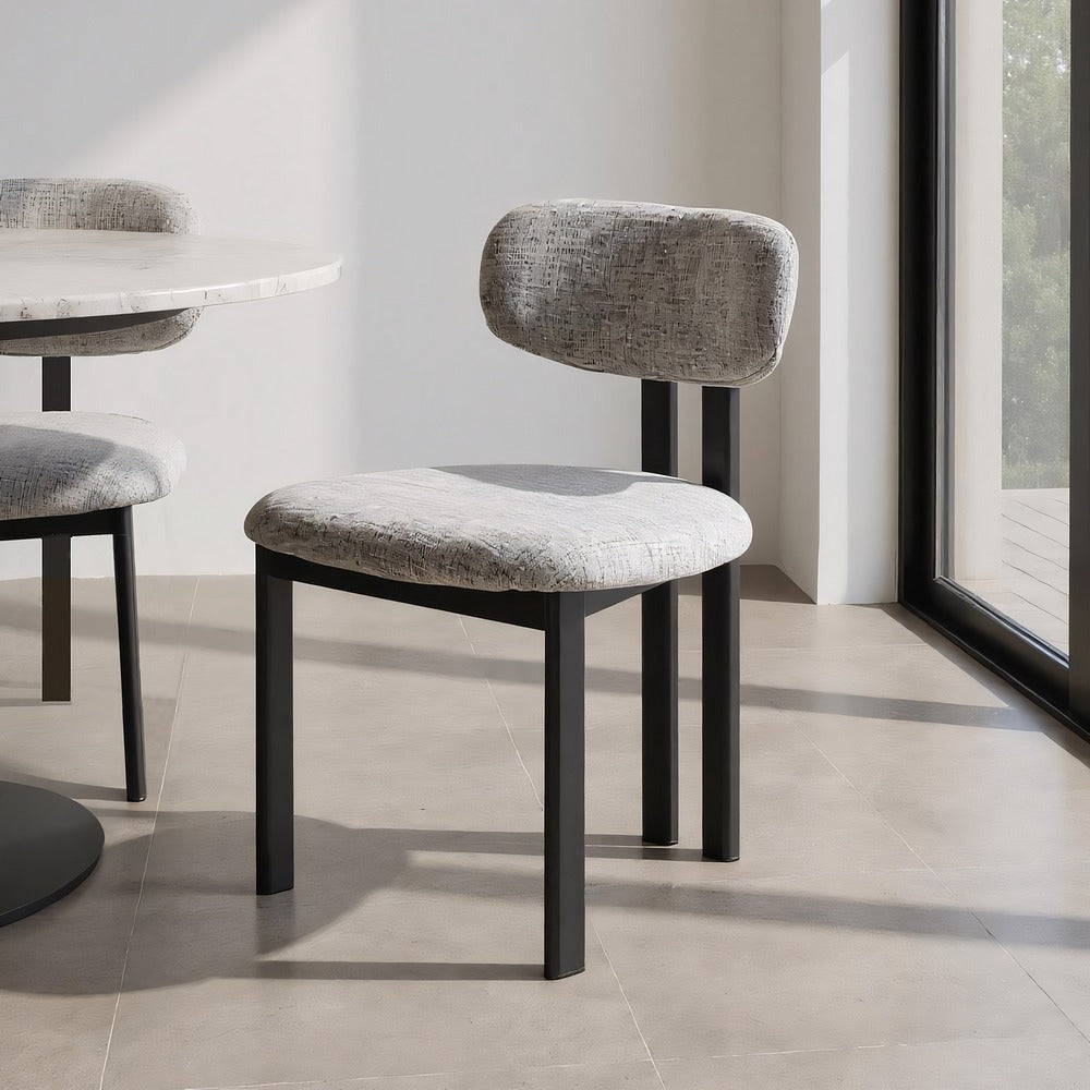 SILLA GRIS TEJIDO-METAL
