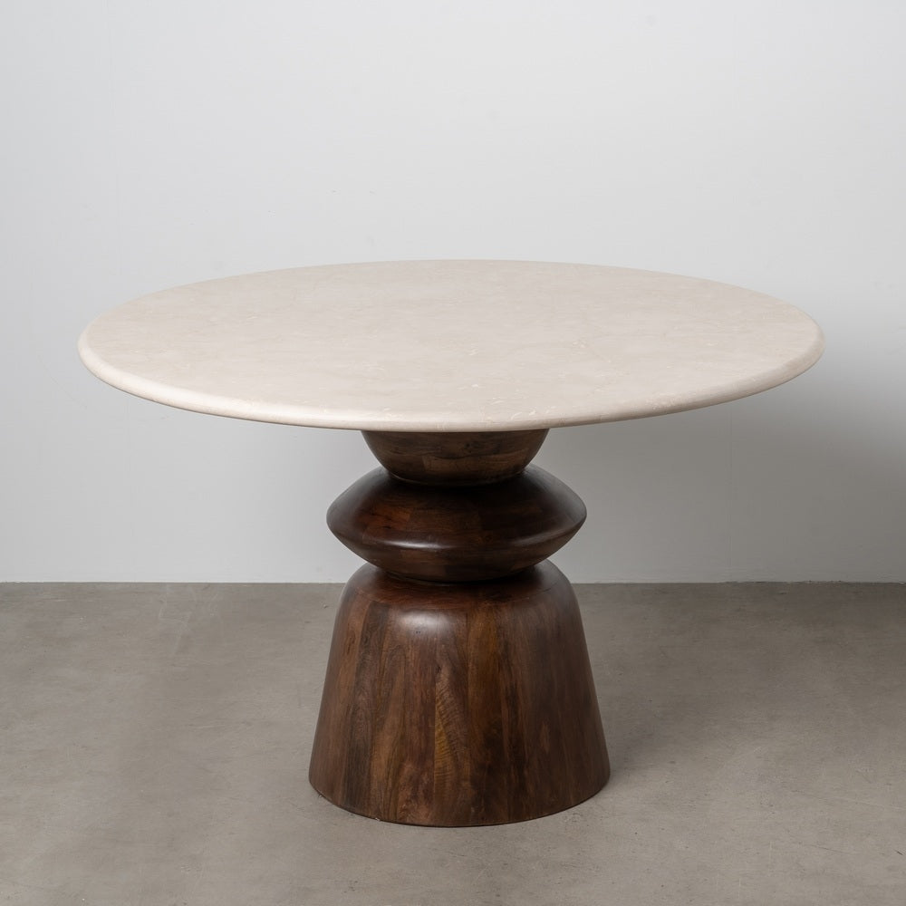 MESA COMEDOR MÁRMOL/MADERA SALÓN.