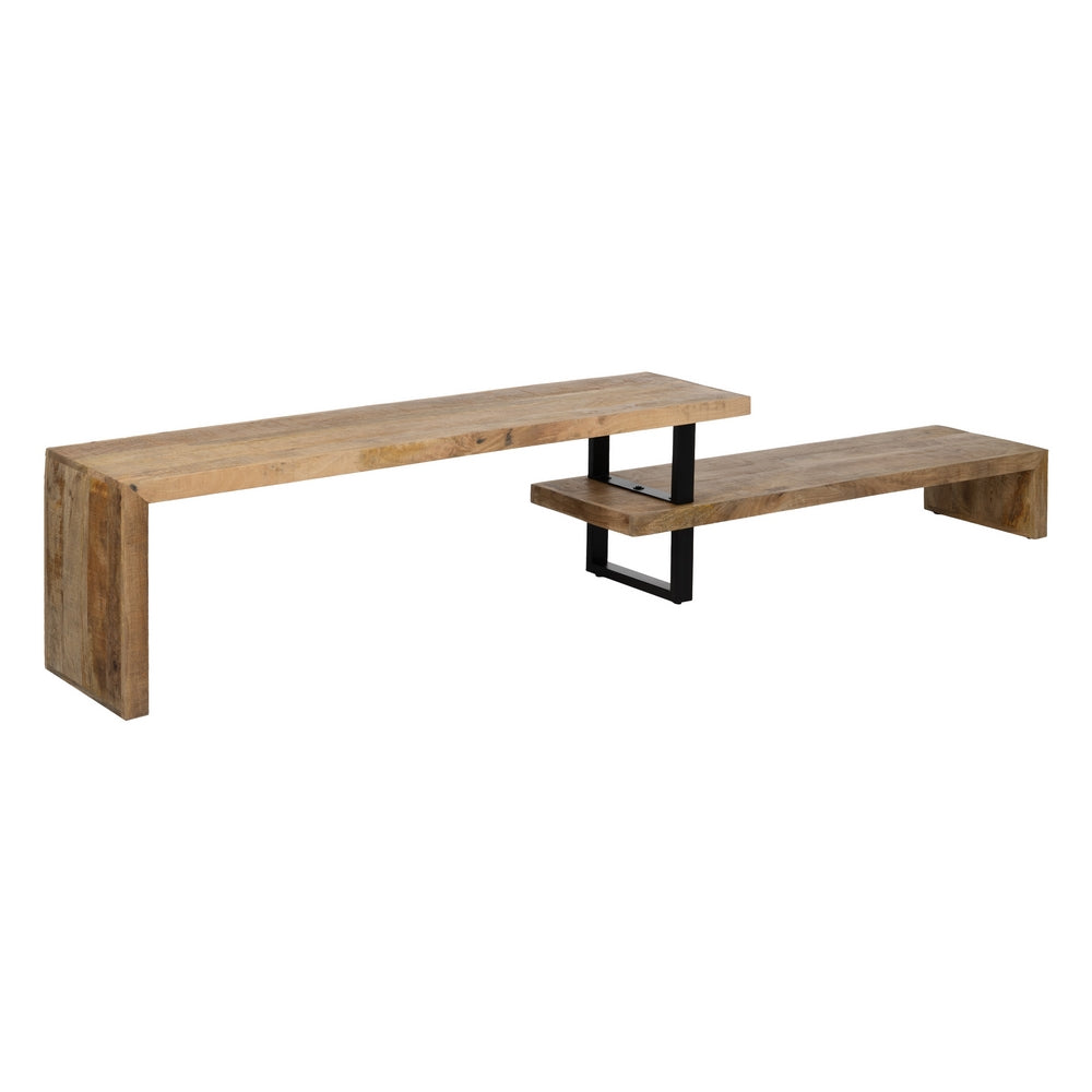 MUEBLE TV MADERA Y HIERRO