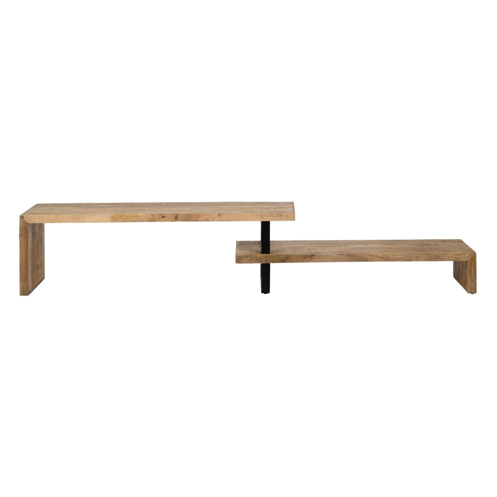 MUEBLE TV MADERA Y HIERRO