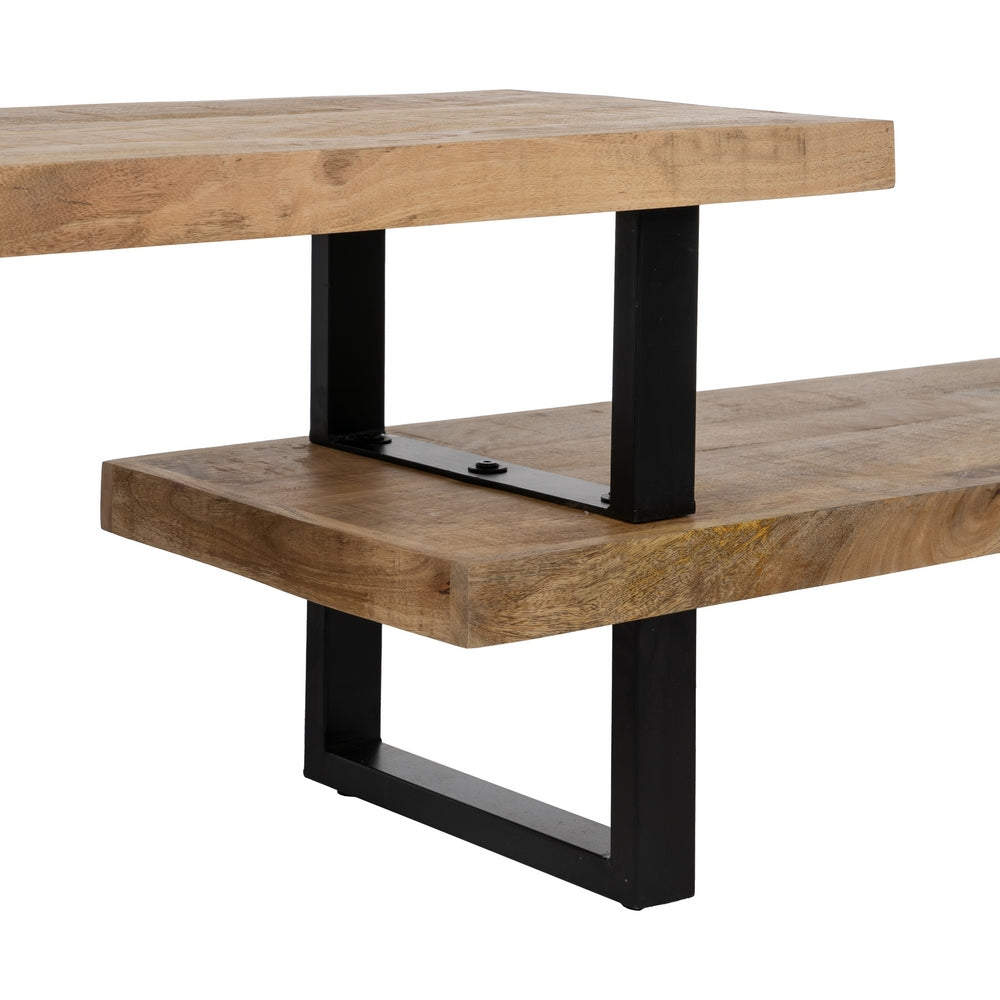 MUEBLE TV MADERA Y HIERRO