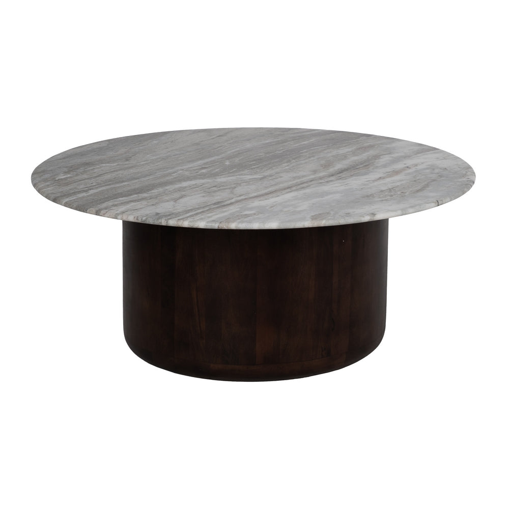 S/2 MESA CENTRO MADERA-MÁRMOL SALÓN
