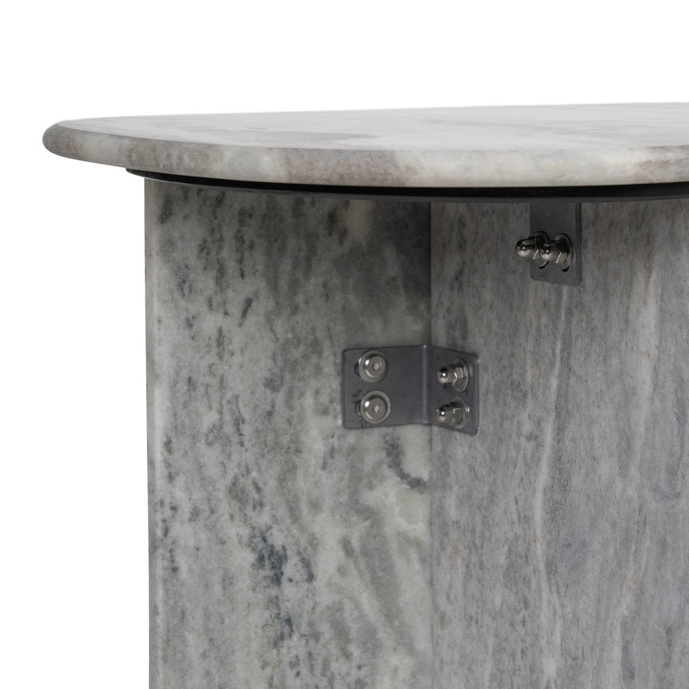 Consola de mármol gris – 100 cm