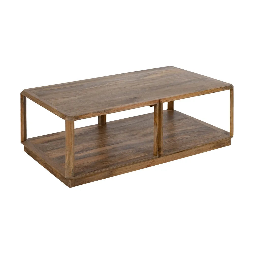 Mesa de Centro Rectangular de Madera de Mango