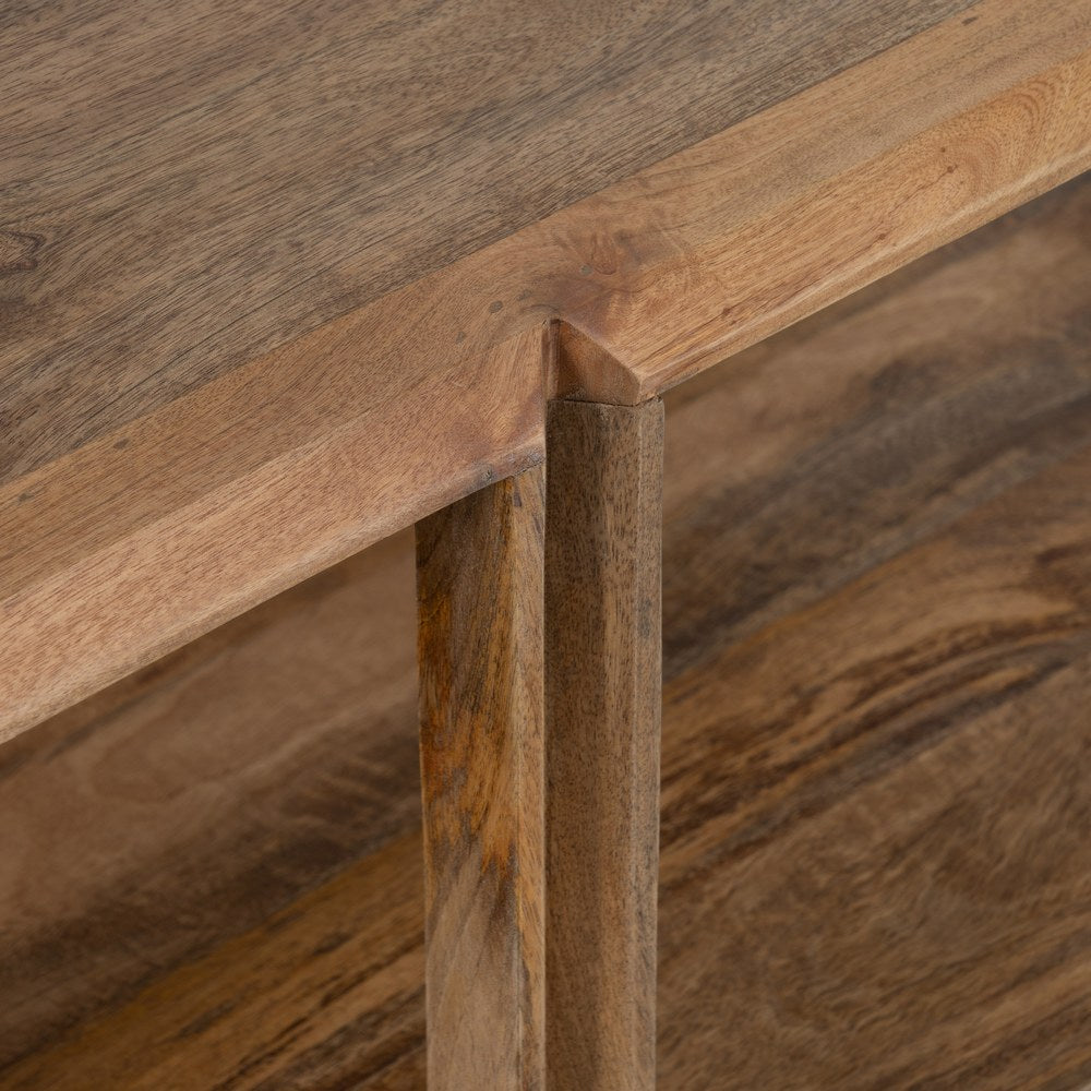 Mesa de Centro Rectangular de Madera de Mango