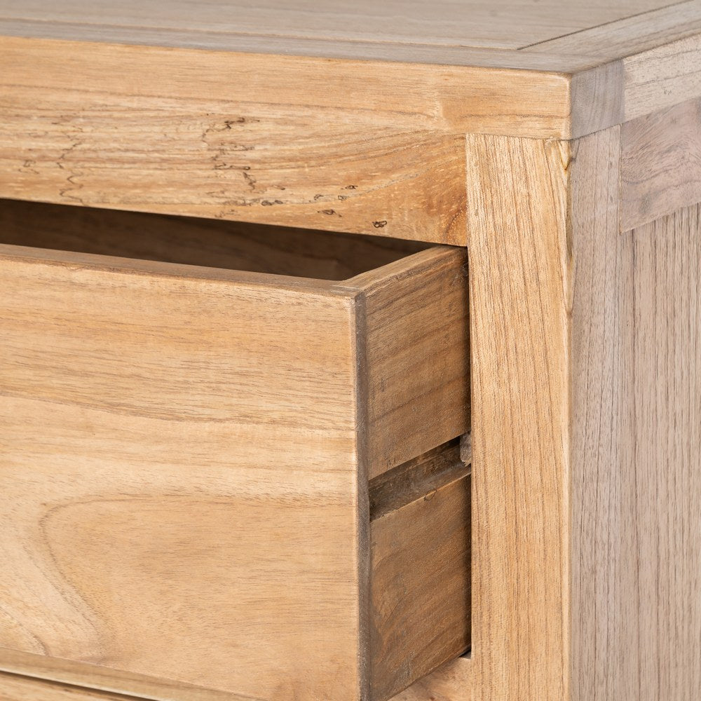 Cómoda de madera de mindi natural – 90 cm