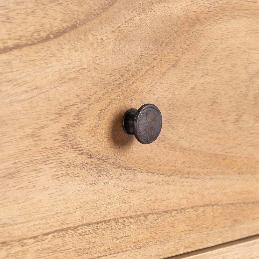 Cómoda de madera de mindi natural – 90 cm