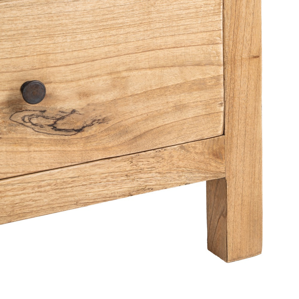 Cómoda de madera de mindi natural – 90 cm
