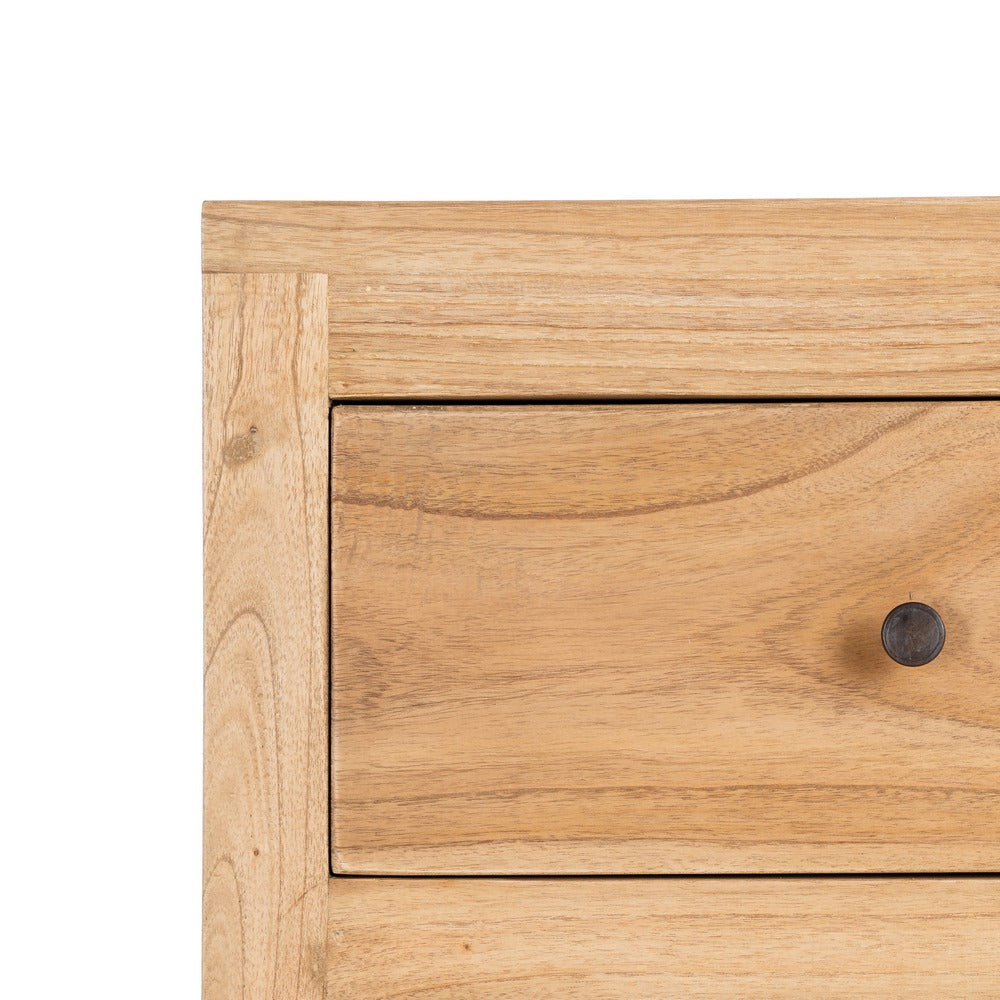 Cómoda de madera de mindi natural – 90 cm