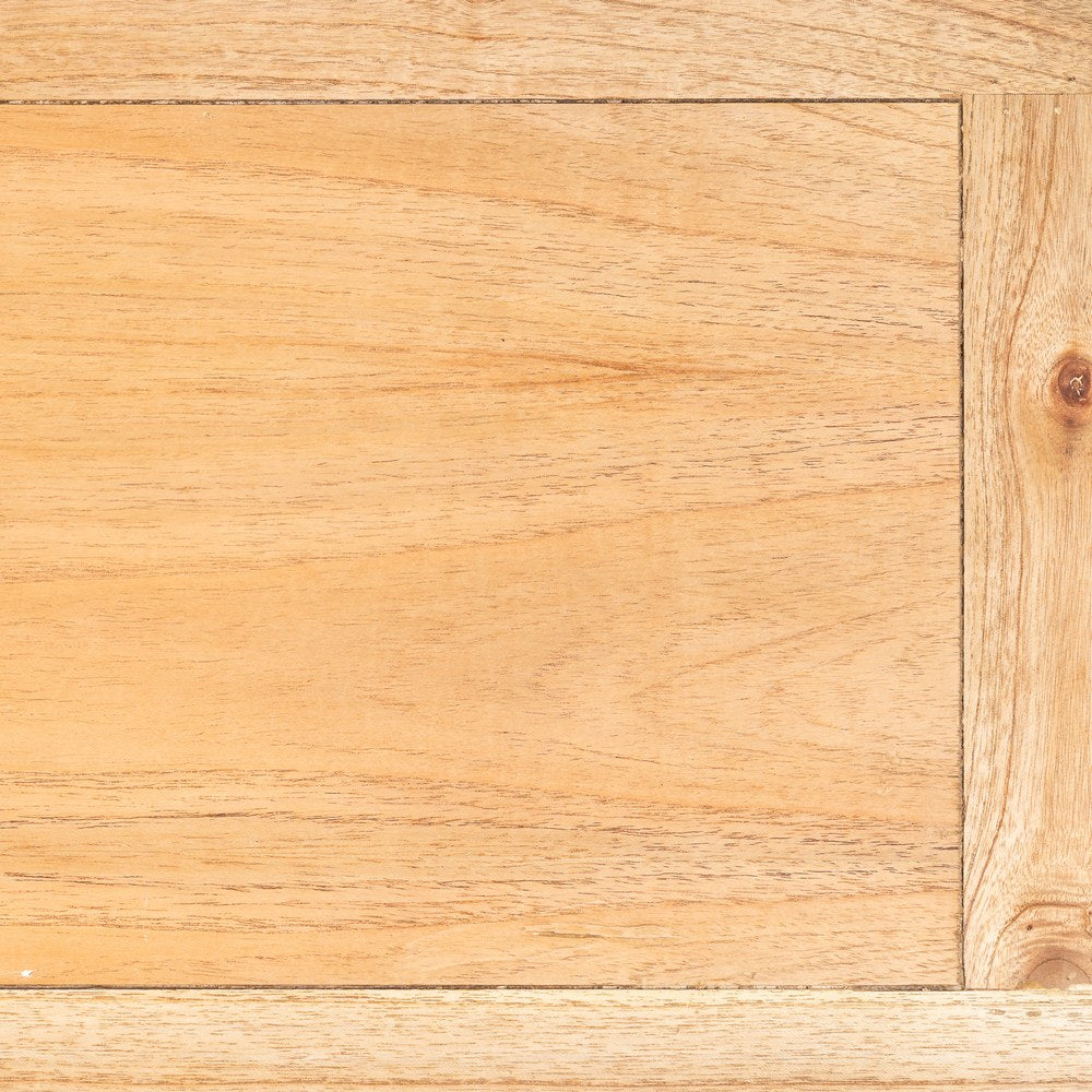 Mueble TV de madera de mindi natural – 150 cm