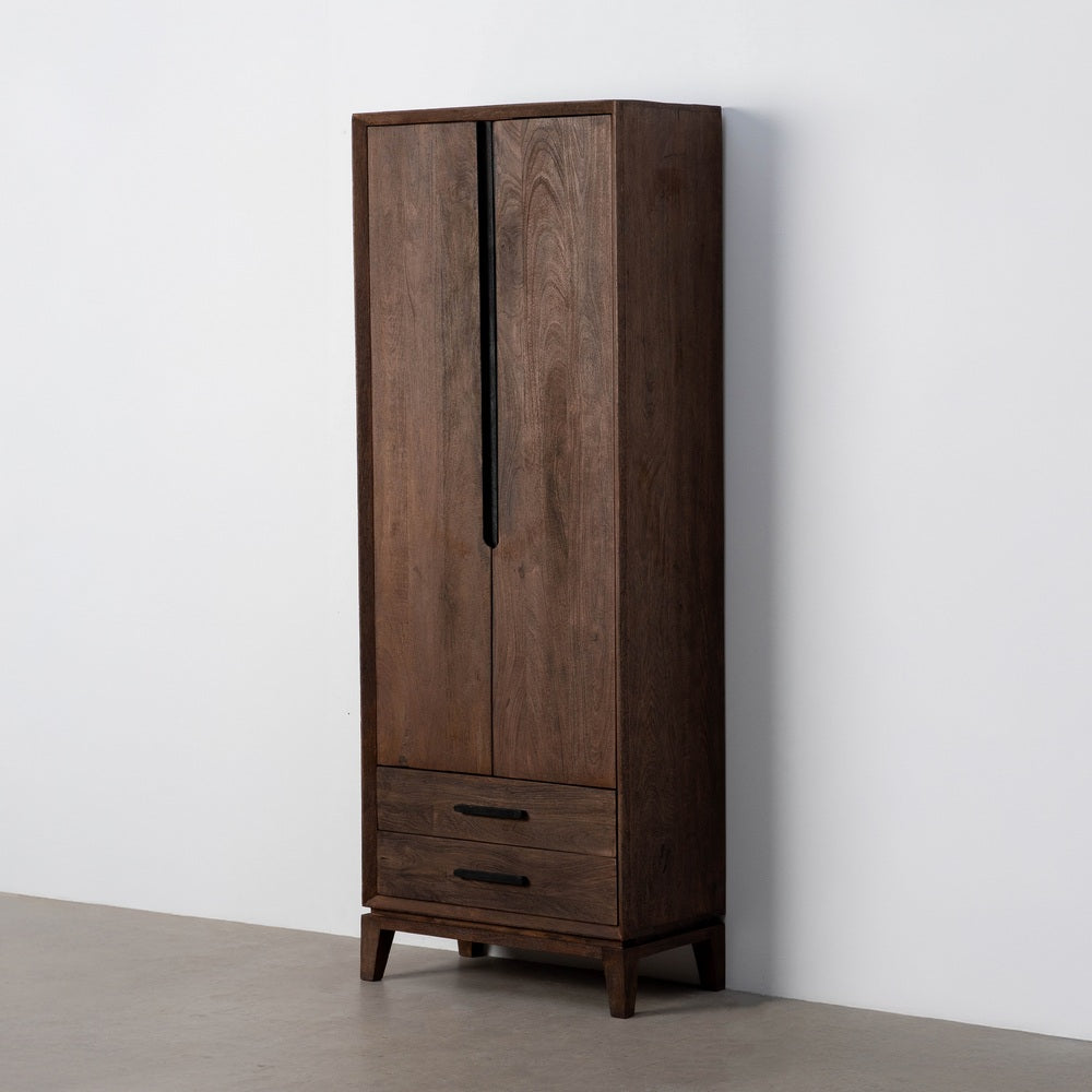 Armario de madera de mango marrón – 200 cm