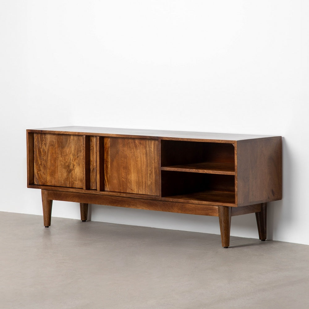 Mueble TV de madera de mango marrón – 150 cm